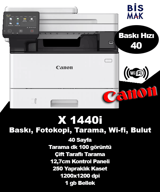 Canon i-SENSYS X 1440i Siyah Beyaz Yazıcı